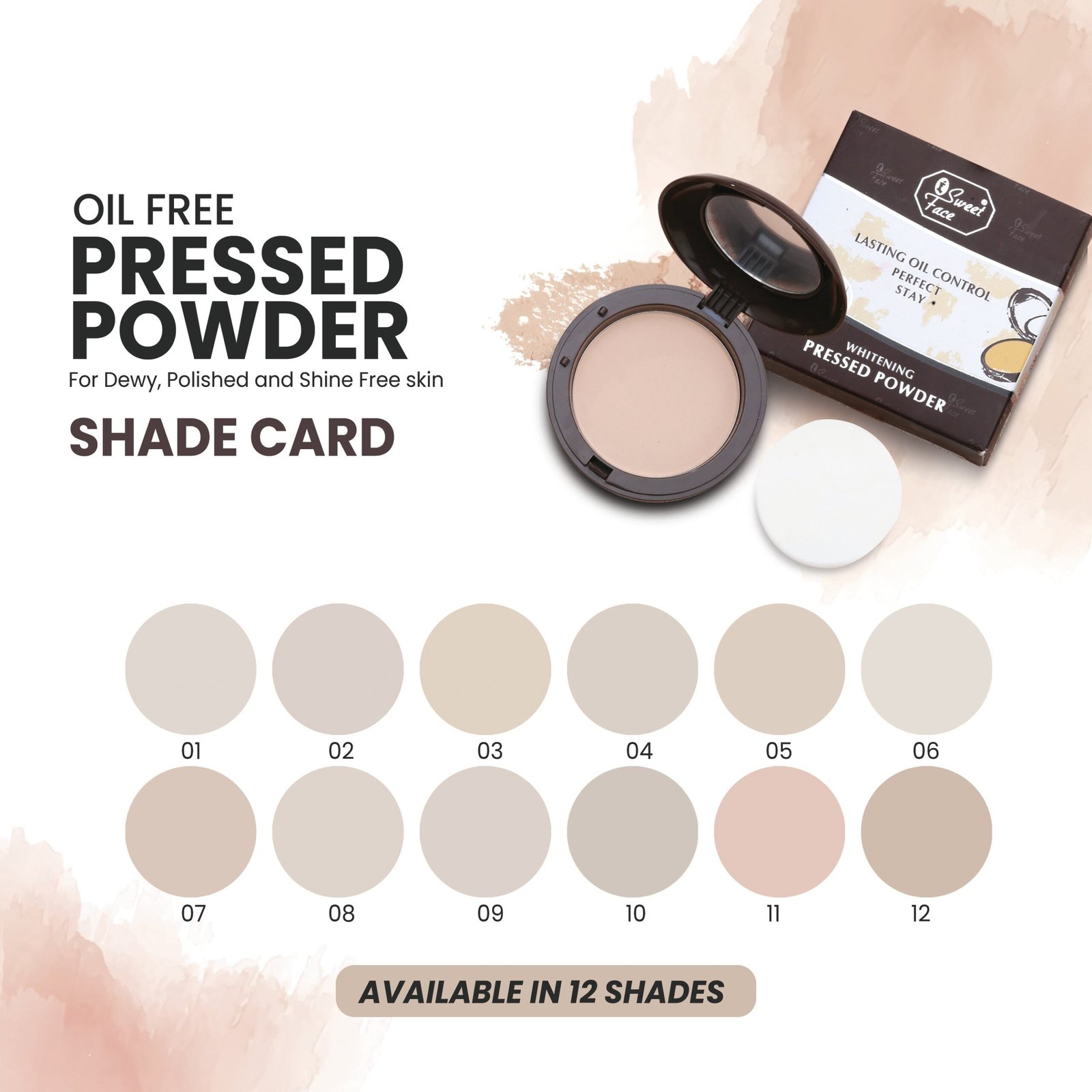 Oil Control Pressed Powder – Lightweight, Shine-Free Matte Finish Oil Control Pressed Powder – Lightweight, Shine-Free Matte Finish – Sweetface oil control pressed powder 2