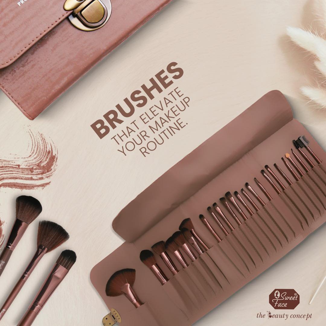 SweetFace 24Pcs Professional Makeup Brush Kit – Complete Face, Eye & Lip Set SweetFace 24Pcs Professional Makeup Brush Kit – Complete Face, Eye & Lip Set – Sweetface makeup brush set 2