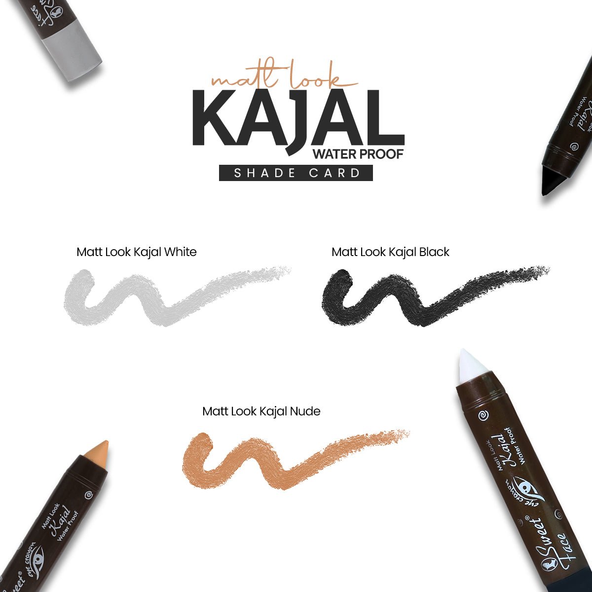 SweetFace Matte Kajal – Smudge Proof, Long-Lasting Eye Definition SweetFace Matte Kajal – Smudge Proof, Long-Lasting Eye Definition – Sweetface matte kajal 2