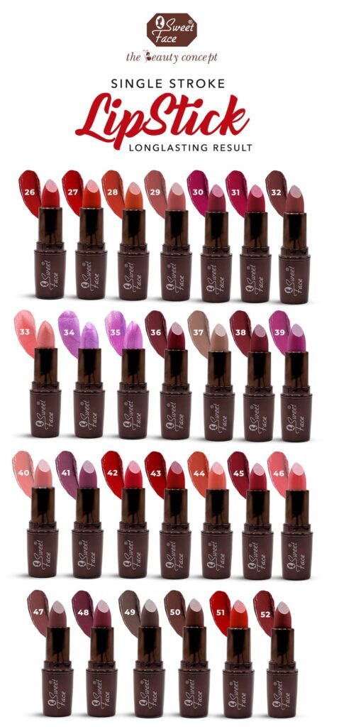 Glamorous Lipstick – Sweetface creamy lipstick 2