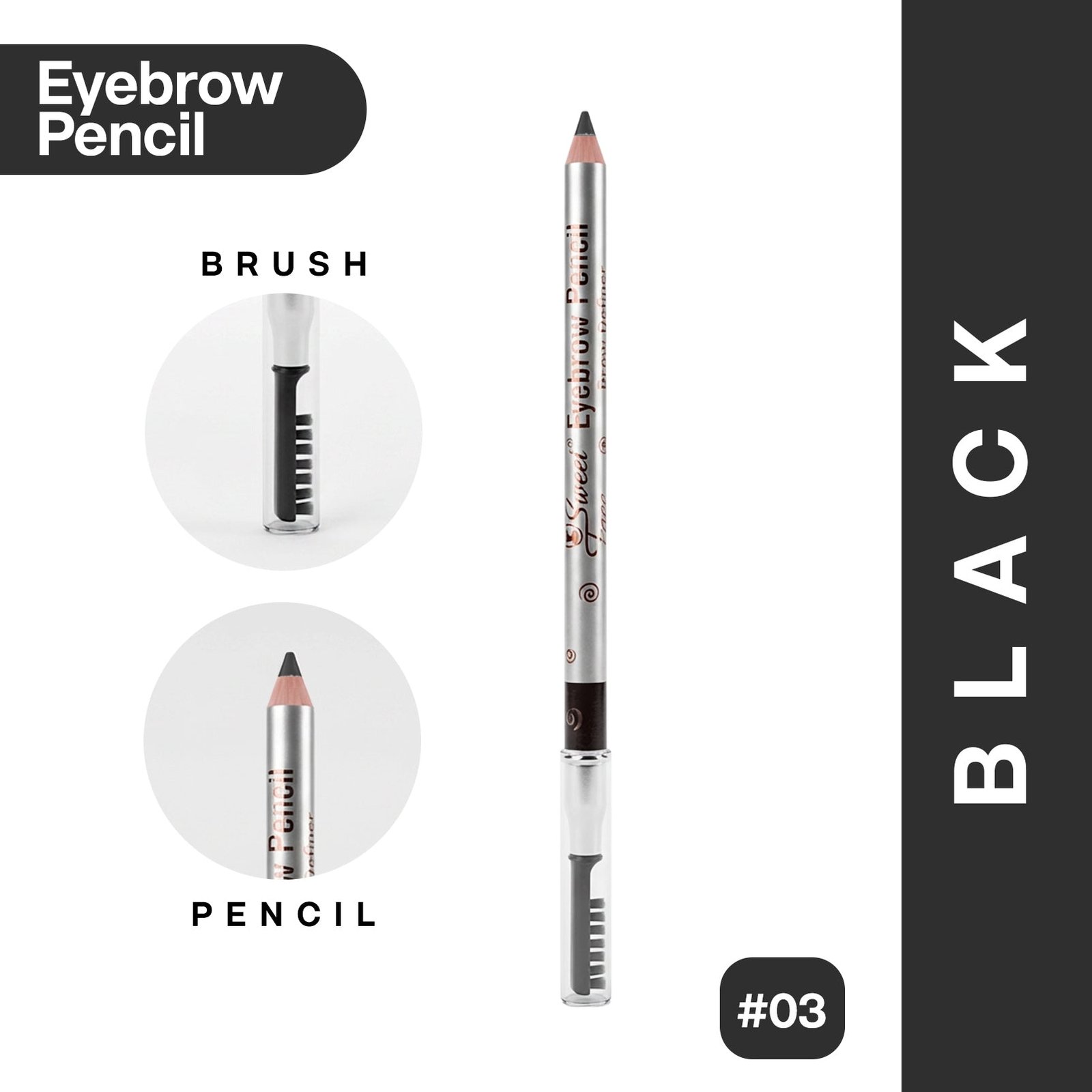 Professional Eye Brow Pencil Professional Eye Brow Pencil – Sweetface eyebrow pencil 4