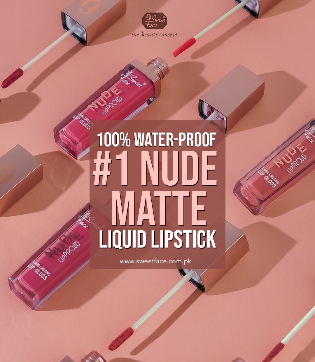 Nude Long Lasting Matte Lip Gloss Nude Long Lasting Matte Lip Gloss – Sweetface nude lip gloss 3