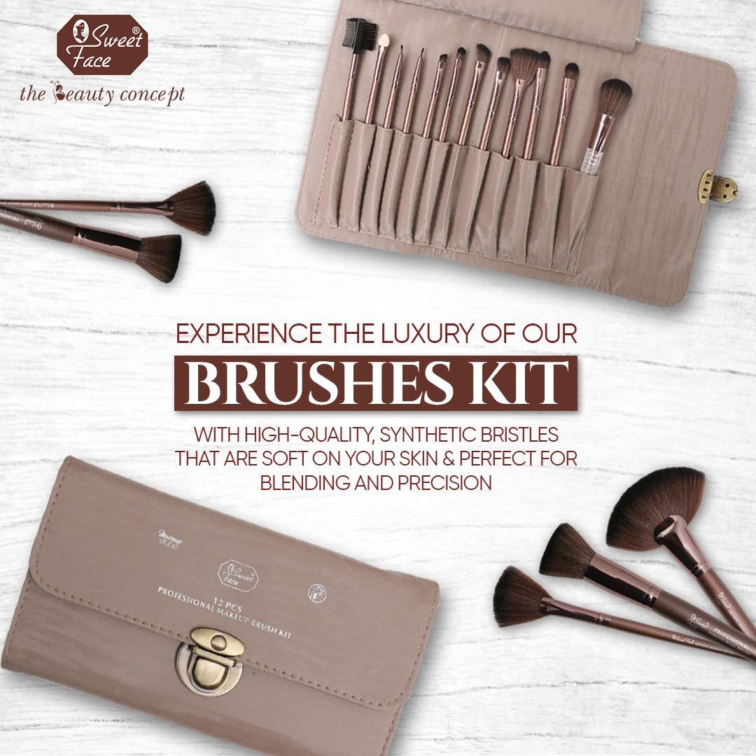 Professional Brush Kit-12 Pcs Professional Brush Kit-12 Pcs – Sweetface professional brush kit 2