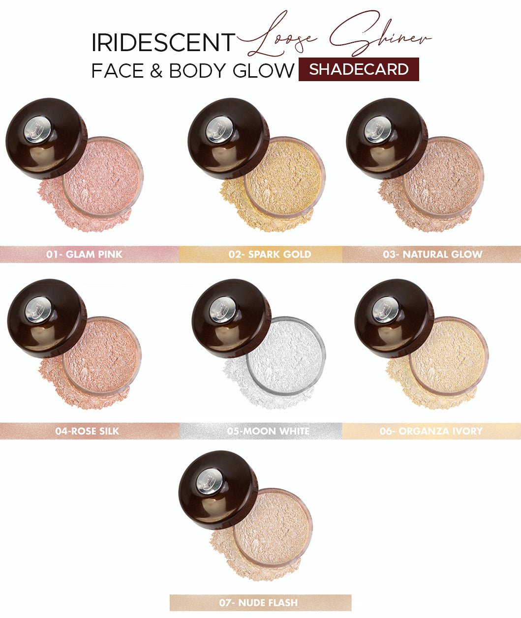 Face & Body Glow Loose Shiner Face & Body Glow Loose Shiner – Sweetface body shimmer powder 3